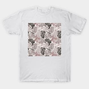 Seamless pattern with tropical monstera leaves. T-Shirt